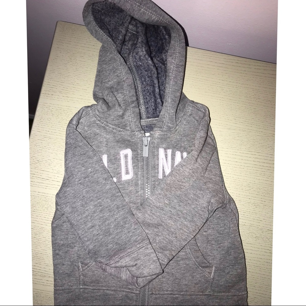 Logo-graphic zip hoodie for toddler girl